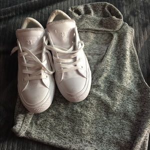 White Leather Converse